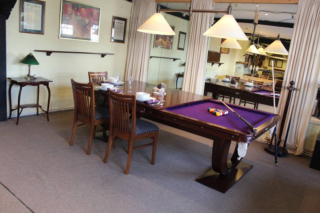8 ft Ariel Convertible Dining Table with purple cloth HAMILTON BILLIARDS & GAMES CO LTD Classic style dining room Tables