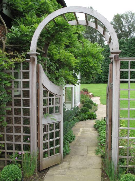 Country Family Garden With Oriental Water Garden, Cherry Mills Garden Design Cherry Mills Garden Design Country style garden