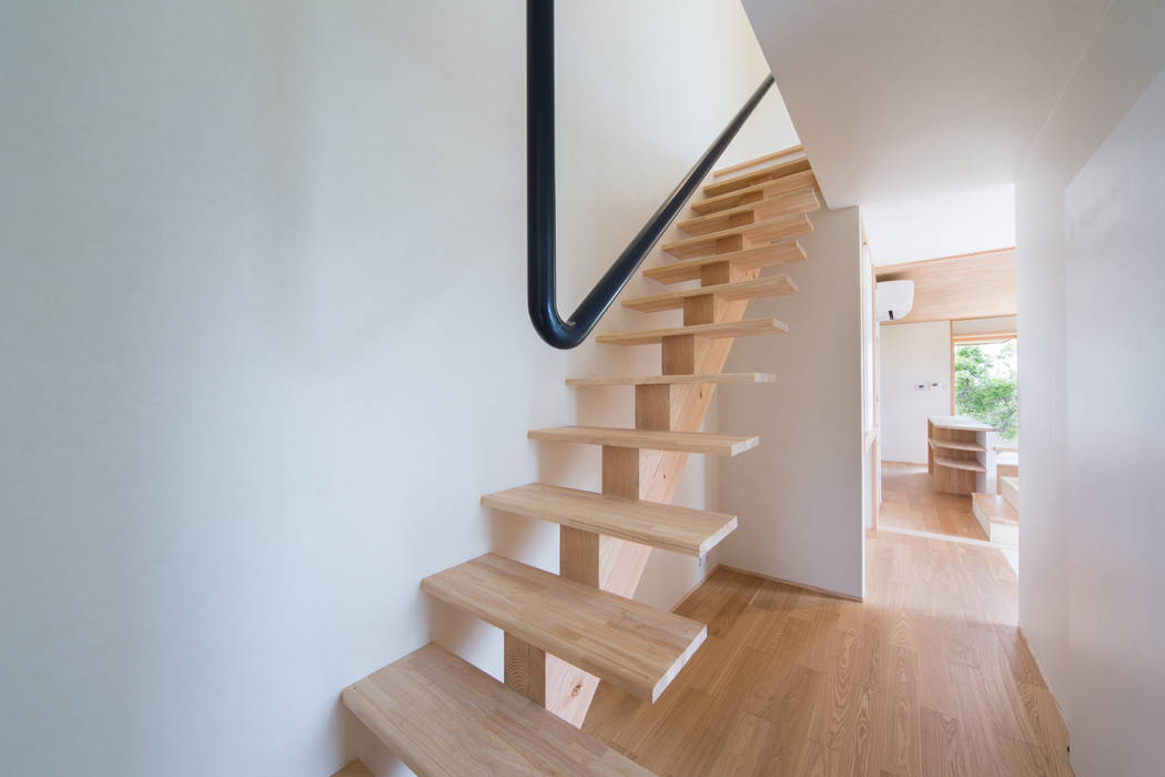 Tei stairs キリコ設計事務所 ทางเดินแบบเอเชียห้องโถงและบันได