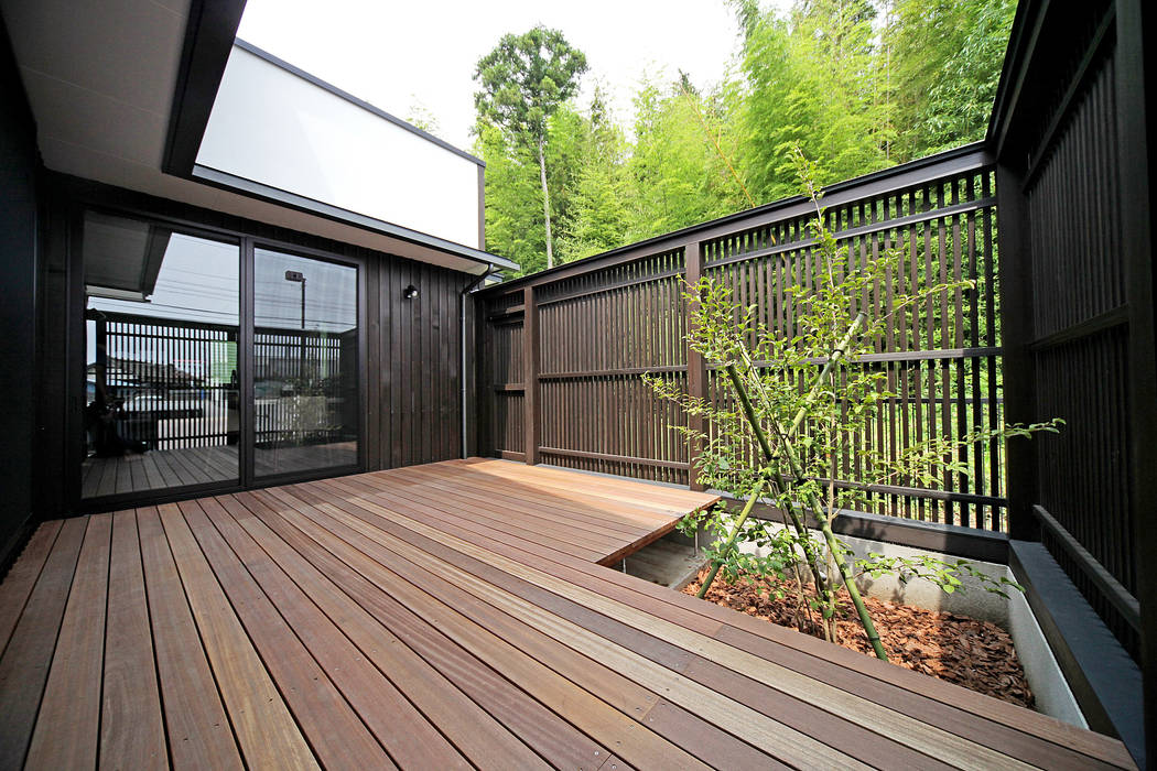 カナザワ建築設計事務所 Kanazawa Architects Design Office Eclectic Style Balcony Veranda Terrace Homify