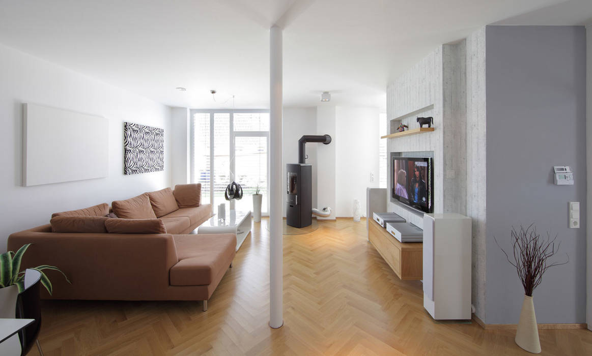 Zukunftsträger in Sachen Optik und Energie, Massiv mein Haus aus Mauerwerk Massiv mein Haus aus Mauerwerk Modern living room