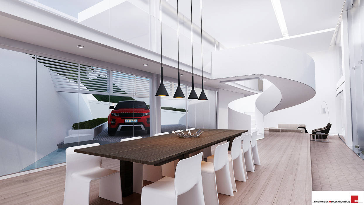 House Mat , Nico Van Der Meulen Architects Nico Van Der Meulen Architects Modern dining room