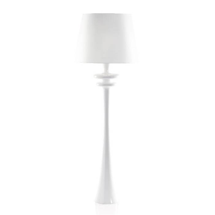 White GALAXIE Floor Lamp All the hues Salones de estilo moderno Iluminación