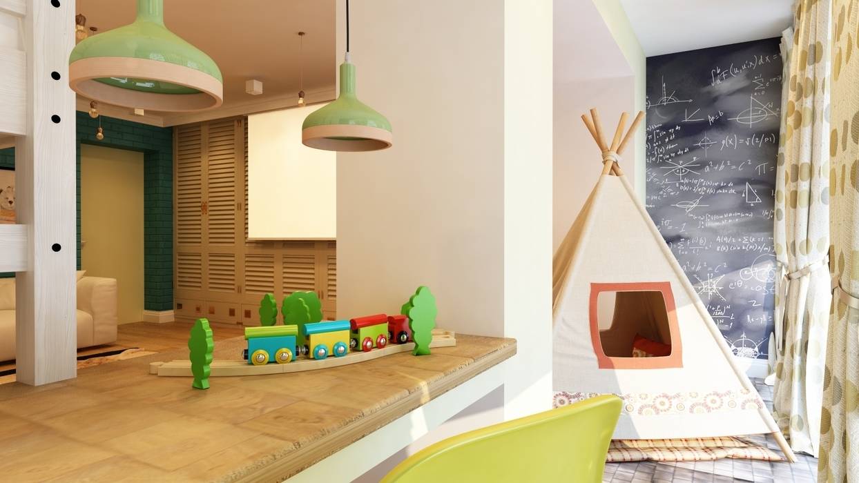 Дизайн проект квартиры 100 м2, Apolonov Interiors Apolonov Interiors Eclectic style nursery/kids room