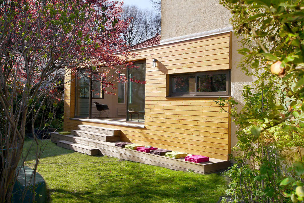 Le jardin MELANIE LALLEMAND ARCHITECTURES Maisons modernes