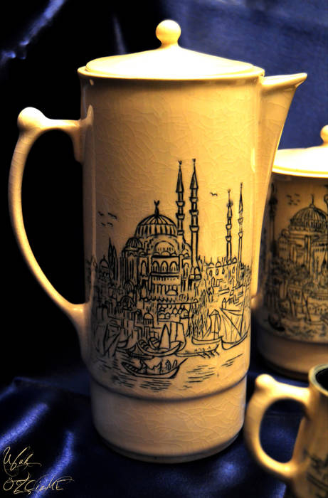 ​Sufi İstanbul - Crackle, Olimpos Seramik Olimpos Seramik Nhà bếp phong cách châu Á Cutlery, crockery & glassware
