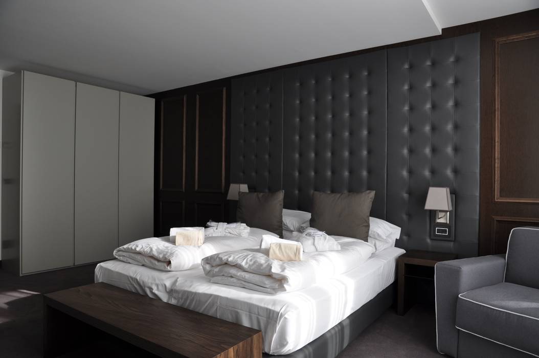 Hotel wulfenia 4. passo pramollo. austria: camera da letto in ... Passo pramollo hotel