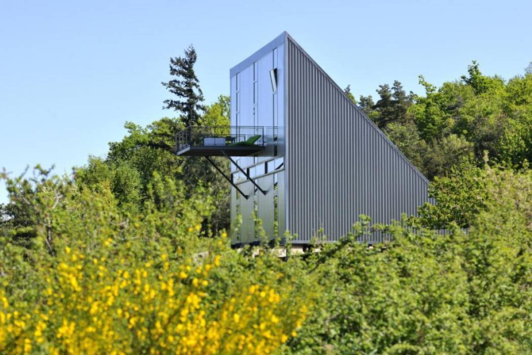 Maison triangle, barres-coquet architectes barres-coquet architectes Casas industriales