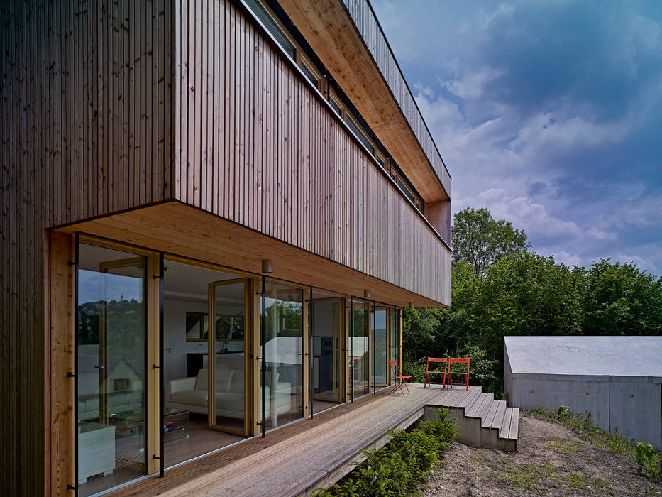 Construction d'une maison individuelle Mur Ossature Bois, Altkirch , LPAA LPAA Maisons classiques