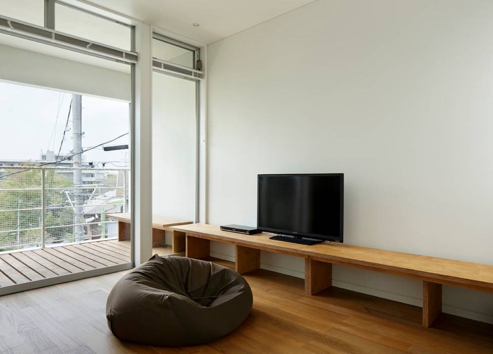 横浜の小住宅, hiroshi hiroshi Modern Living Room