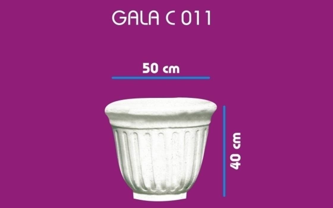 GALA BETON SAKSI BAHÇE DEKOR Beton Bahçe Elemanları ve Gıda San. Tic. Ltd. Şti. Klasik Balkon, Veranda & Teras Aksesuarlar & Dekorasyon