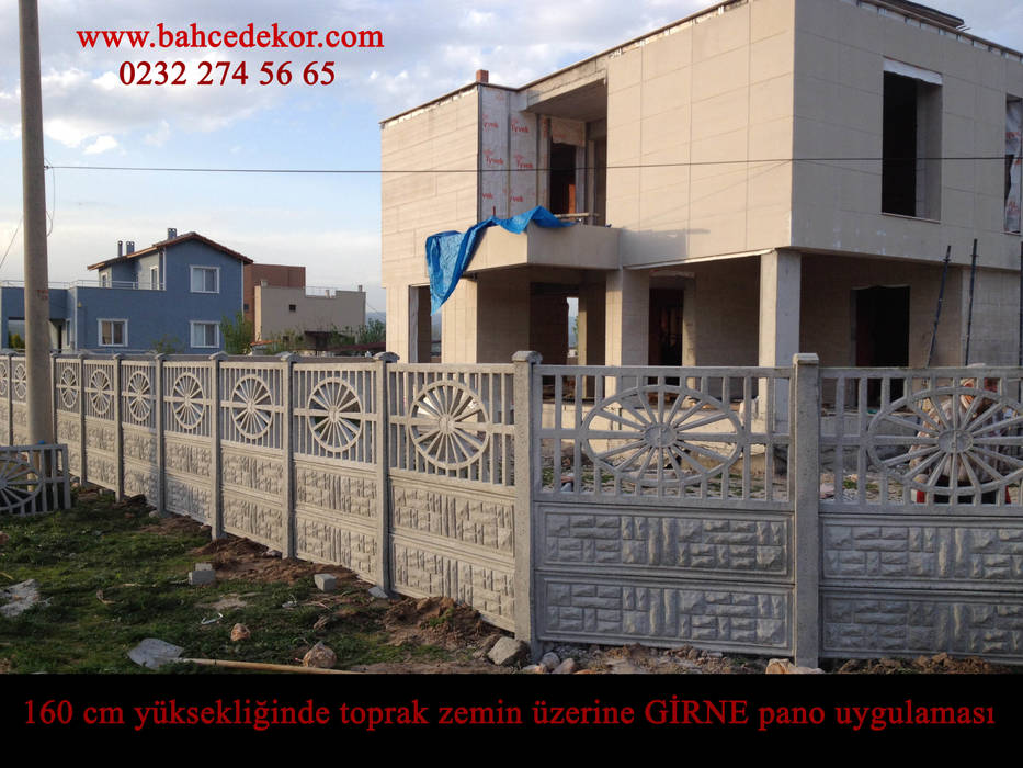 BAHÇE DUVARI GÖRSELİ BAHÇE DEKOR Beton Bahçe Elemanları ve Gıda San. Tic. Ltd. Şti. Modern Duvar & Zemin Duvar & Zemin Kaplamaları