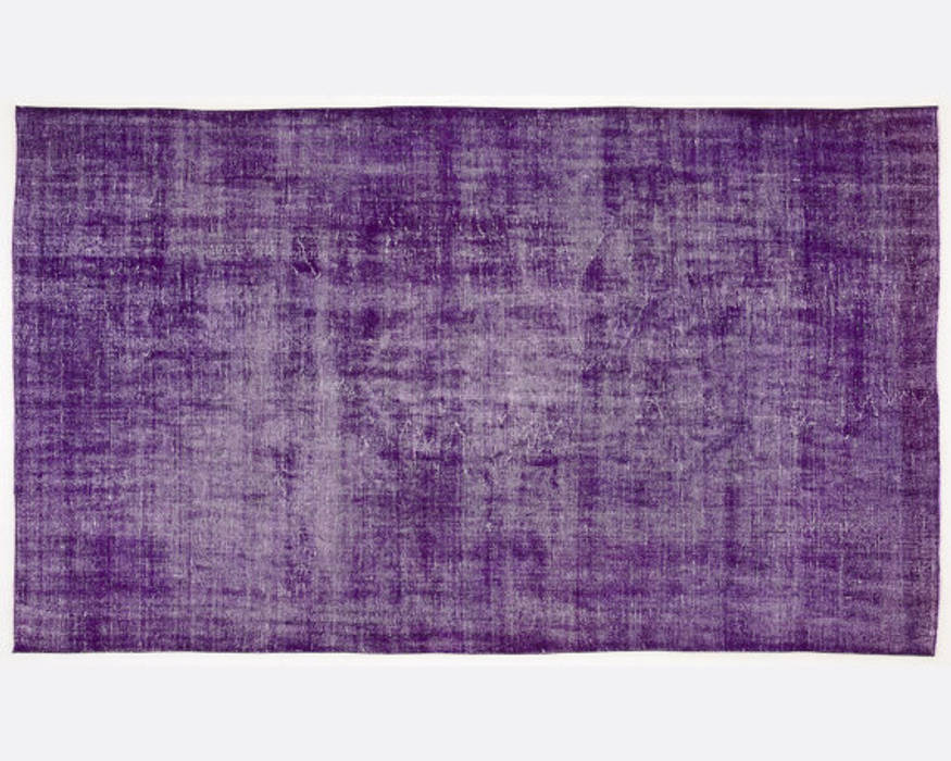 Vintage Handmade Over-dyed Rug In Purple 004 All the hues Modern living room Accessories & decoration