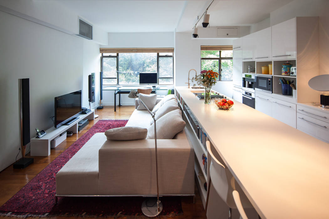 Discovery Bay Flat, HK, atelier blur / georges hung architecte d.p.l.g. atelier blur / georges hung architecte d.p.l.g. Living room