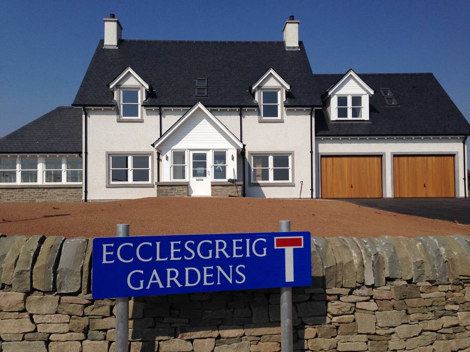 Ecclesgreig Gardens, St. Cyrus, Aberdeenshire, Roundhouse Architecture Ltd Roundhouse Architecture Ltd モダンな 家