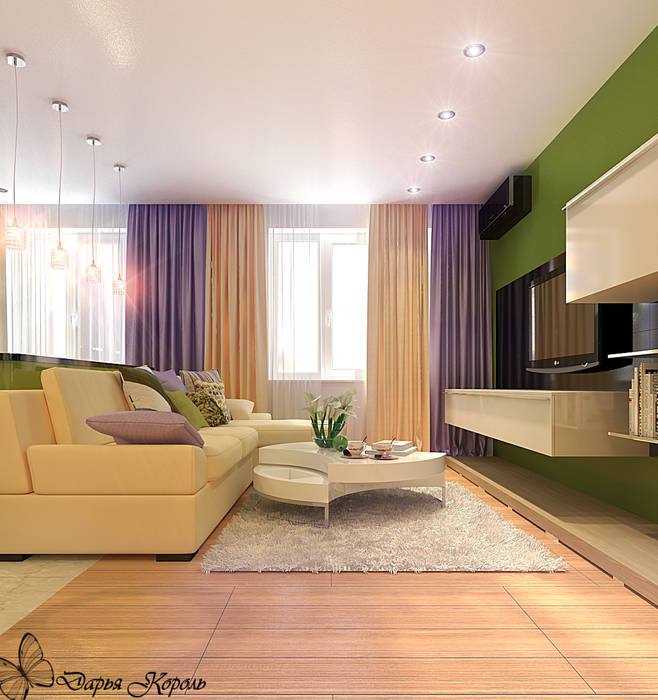 Кухня-гостиная Яблоко , Your royal design Your royal design Minimalist living room