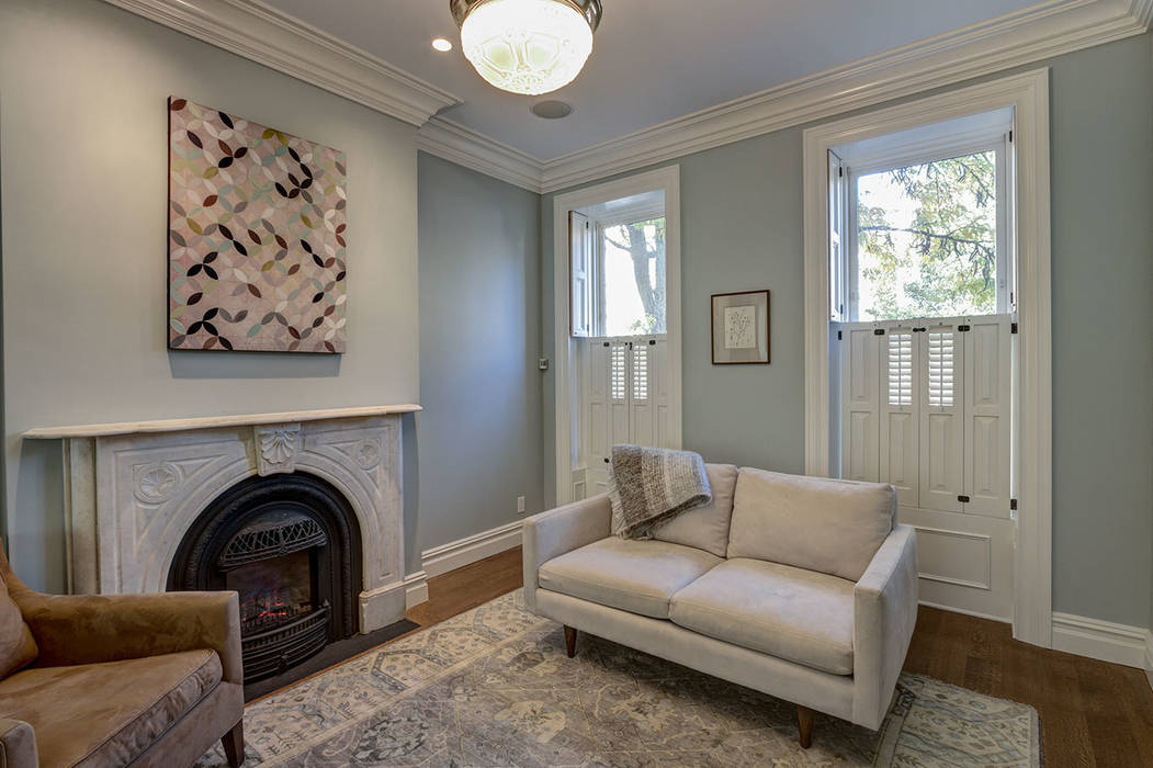 Brooklyn Townhouse, Ben Herzog Architect Ben Herzog Architect Living room