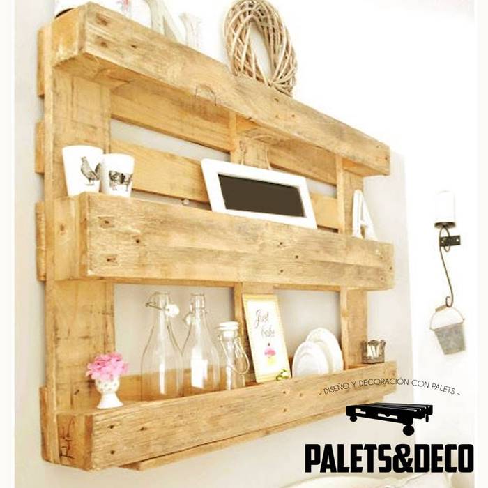 Palets&Deco, Palets&Deco Palets&Deco 러스틱스타일 다이닝 룸 와인 선반