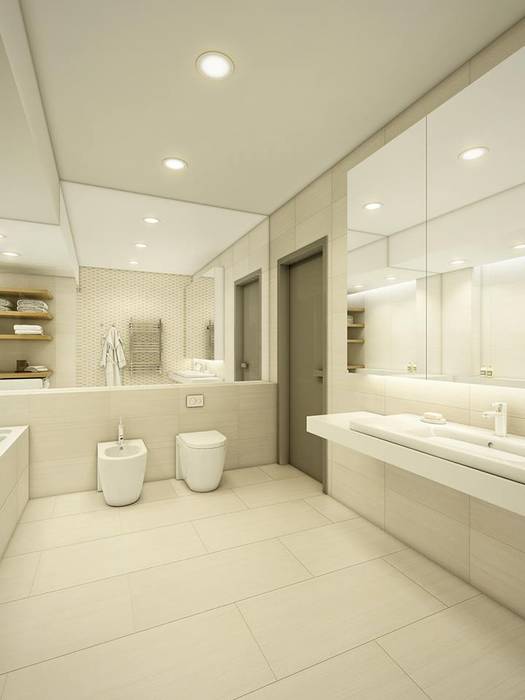 Apartment in Tomsk, EVGENY BELYAEV DESIGN EVGENY BELYAEV DESIGN Eclectic style bathroom