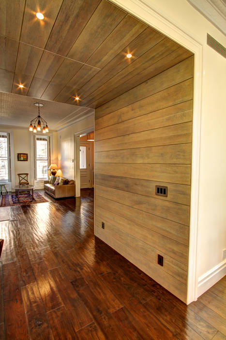 Park Slope Brownstone, Ben Herzog Architect Ben Herzog Architect Colonial style corridor, hallway& stairs