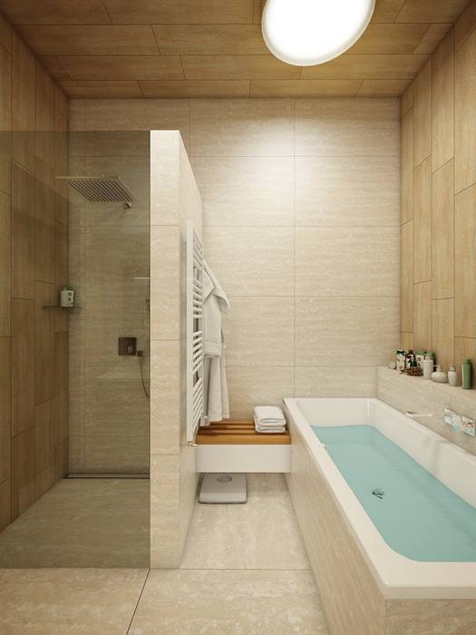Eco Apartment in Tomsk, EVGENY BELYAEV DESIGN EVGENY BELYAEV DESIGN Eclectic style bathroom