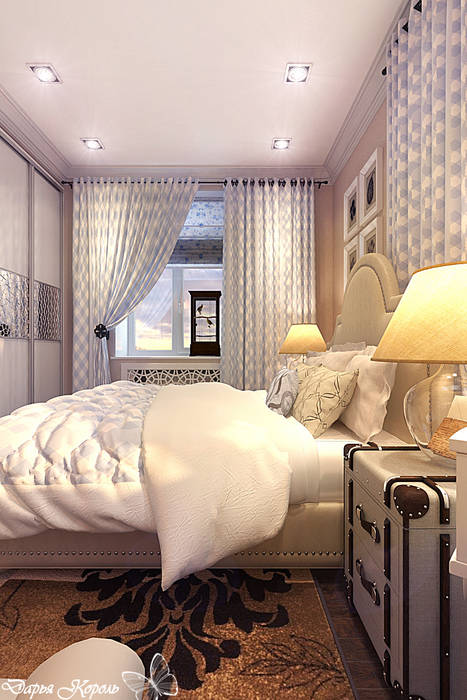 Bedroom with blue accents, Your royal design Your royal design Classic style bedroom