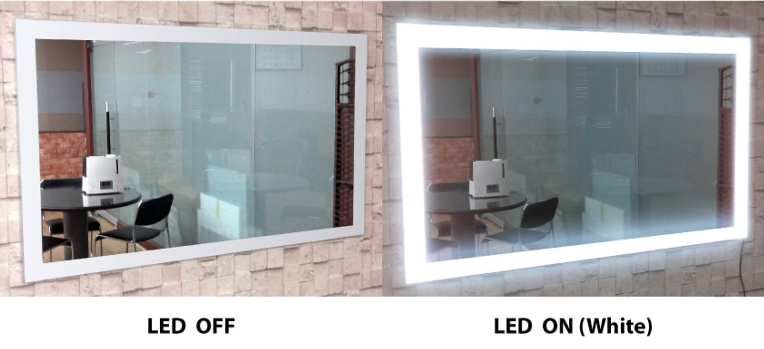 벽걸이형 4면 LED - 백색 주식회사 에이티옵트로닉스 (AT Optronics Corporation) 모던스타일 벽지 & 바닥 사진 & 프레임