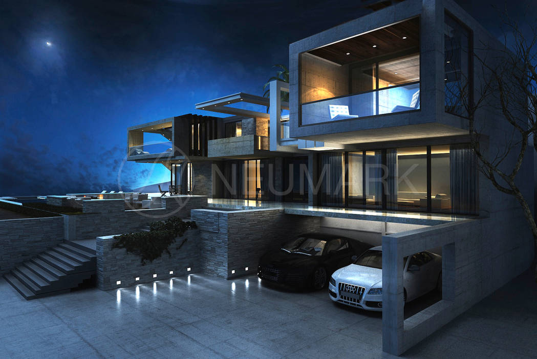 House in Malibu. Дом в Малибу., NEUMARK NEUMARK Дома в стиле модерн