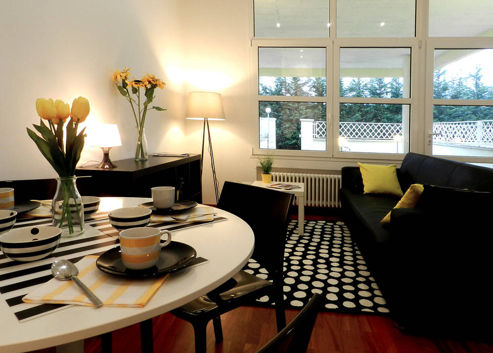 Home Staging_COLAZIONE BLACK & YELLOW, Michela Galletti Architetto e Home Stager Michela Galletti Architetto e Home Stager