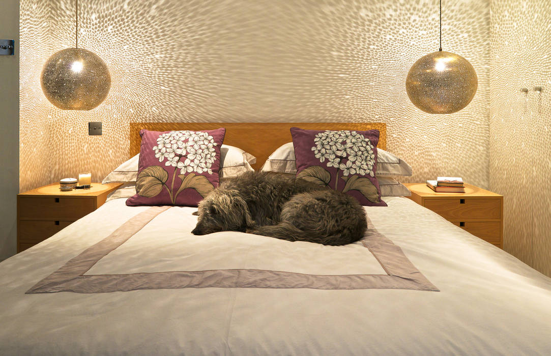 Rita 400 pendant - raw, bedroom .. Habitaciones de estilo ecléctico Metal Iluminación
