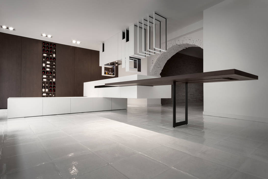 The Cut Kitchen, Alessandro Isola Ltd Alessandro Isola Ltd Modern kitchen Bench tops