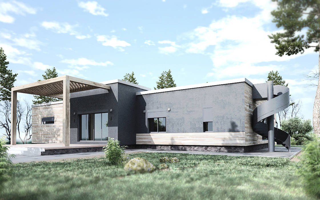 ЭНЕРГОЭФФЕКТИВНЫЙ ДОМ ГР-2, Grynevich Architects Grynevich Architects Minimalist house