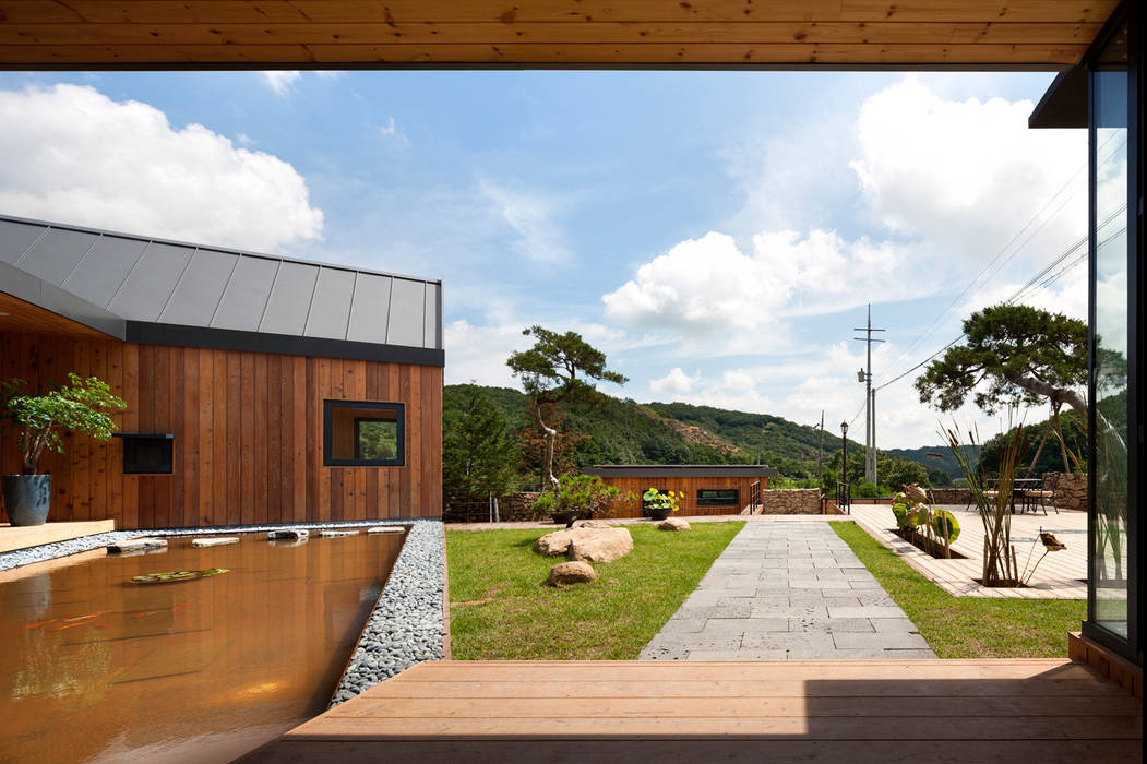 Ssangdalri House hyunjoonyoo architects 모던스타일 정원