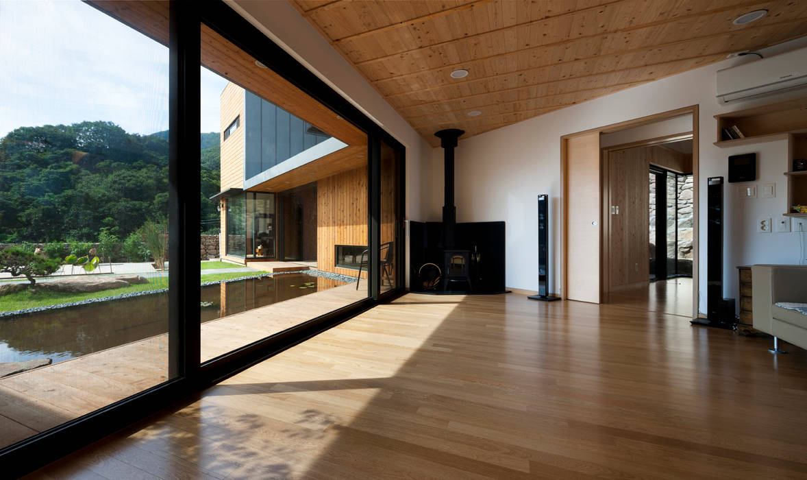 Ssangdalri House hyunjoonyoo architects 모던스타일 거실