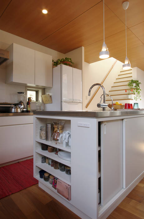 市川の家 長浜信幸建築設計事務所 北欧デザインの キッチン