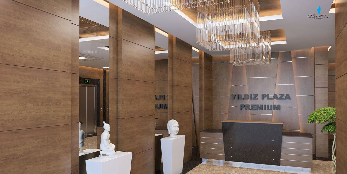 YILDIZ PLAZA PREMIUM, Çağrı Aytaş İç Mimarlık İnşaat Çağrı Aytaş İç Mimarlık İnşaat Klasik Koridor, Hol & Merdivenler