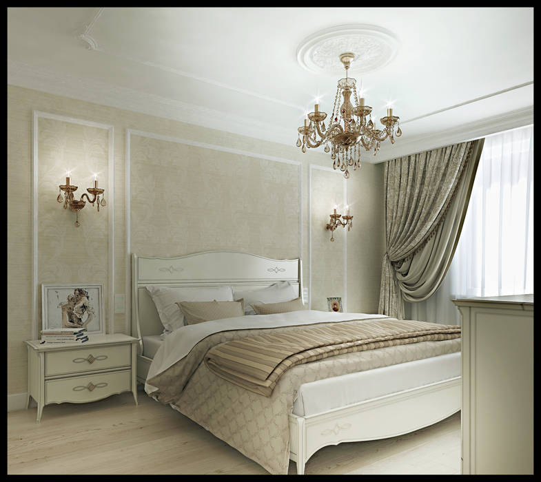 Классика для молодой семьи, Defacto studio Defacto studio Classic style bedroom