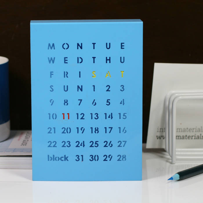 Perpetual Calendar , Block Design Block Design Minimalist study/office Accessories & decoration