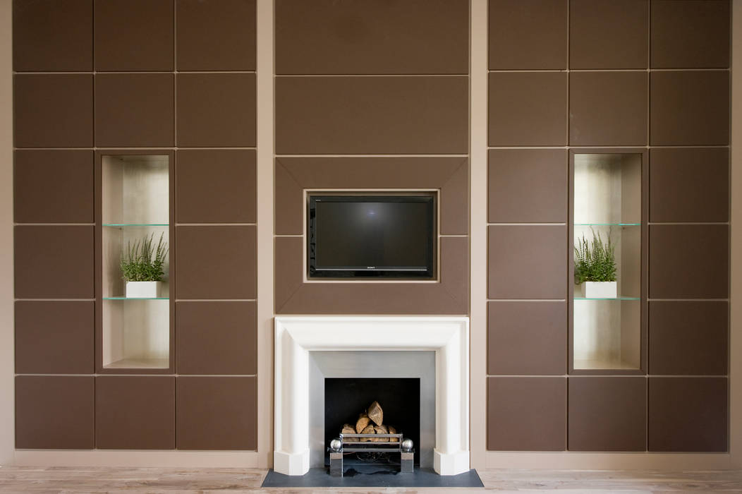 A Modern House Project Combined with Dark Colours, Simply Italian Simply Italian Modern Media Room