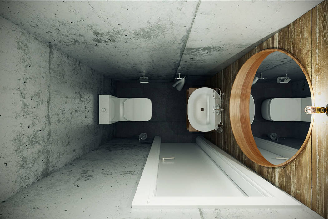 Каменный лофт, CO:interior CO:interior Industrial style bathrooms