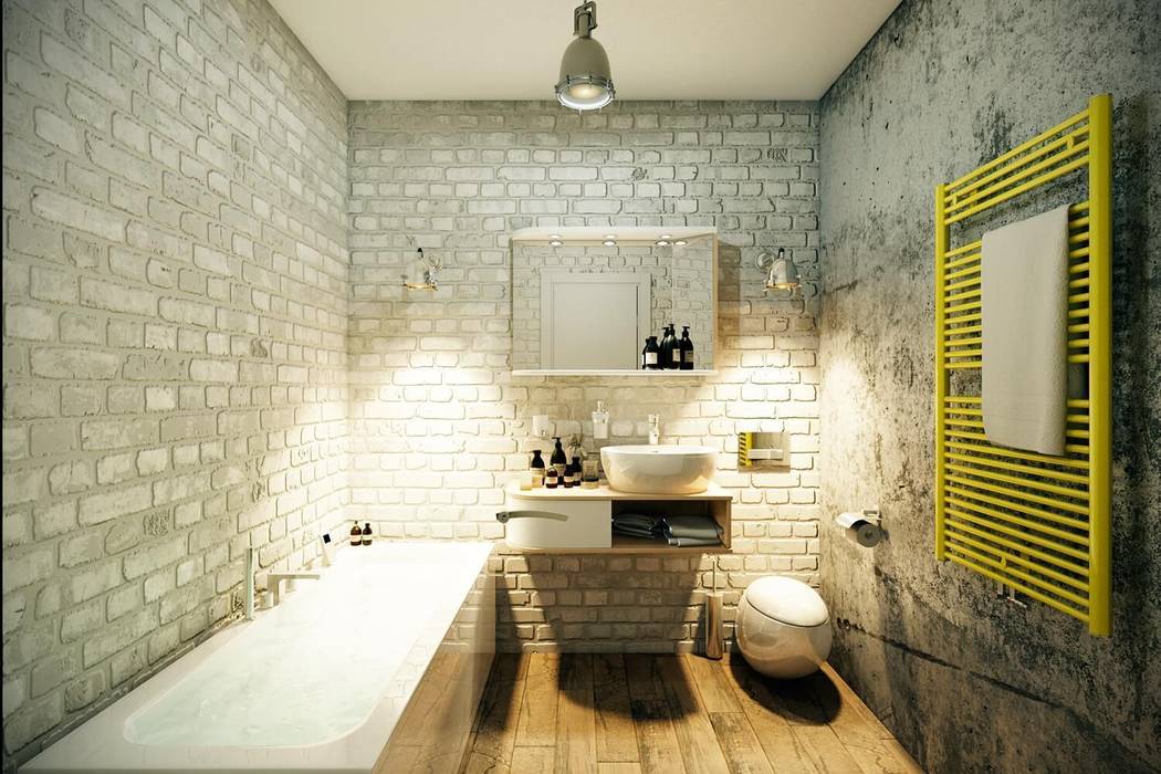 Каменный лофт, CO:interior CO:interior Ванная в стиле лофт