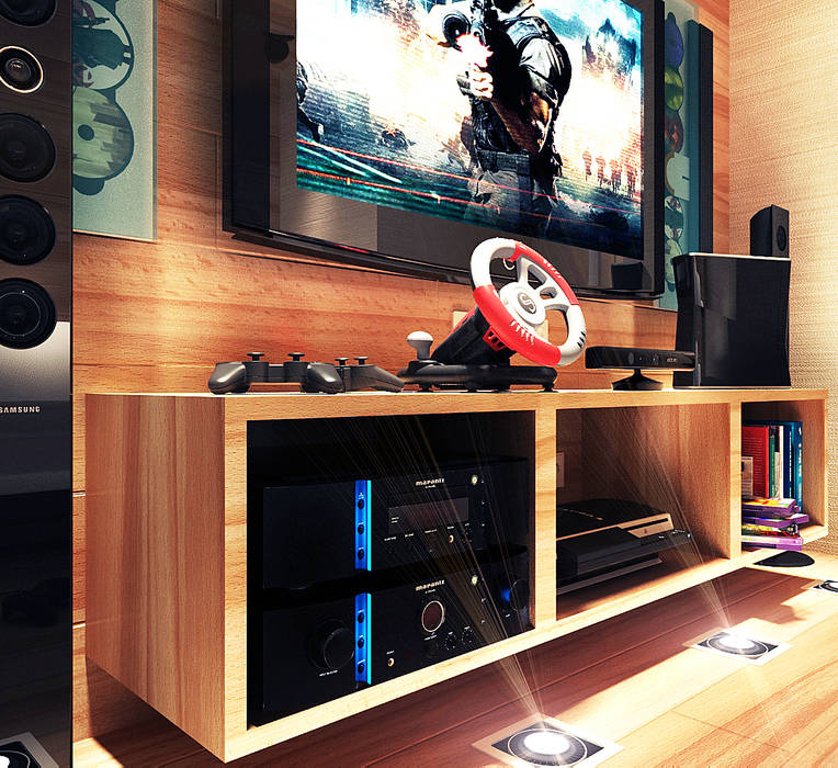 living room with the game box, Your royal design Your royal design 客廳
