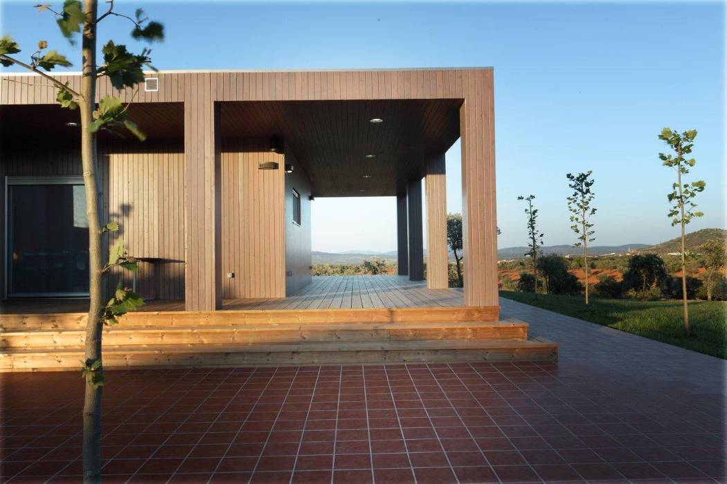 Exterior casa de Madera Natura Blu 195 Casas Natura Casas de estilo moderno