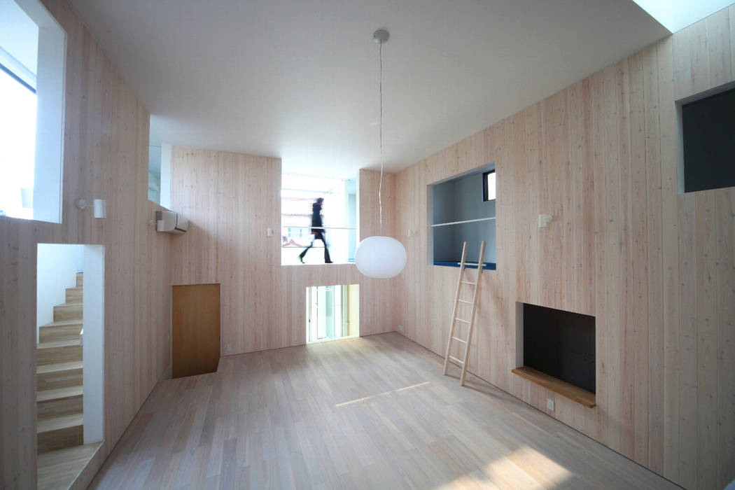 ＨＩＲＯＢＡ, ＪＭＡ（Jiro Matsuura Architecture office） ＪＭＡ（Jiro Matsuura Architecture office） Modern Living Room