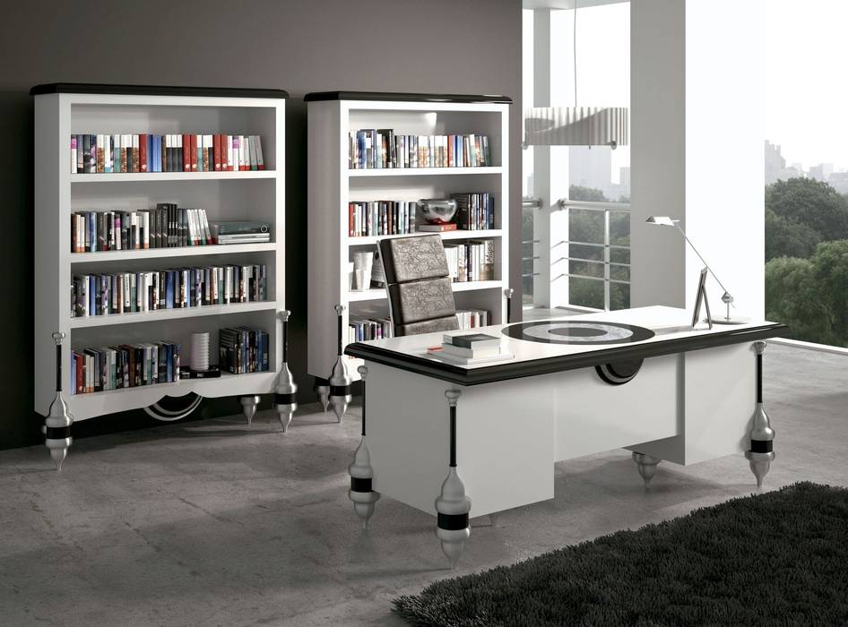 Mesa de despacho art déco Visconti Ámbar Muebles Oficinas y bibliotecas de estilo moderno Escritorios