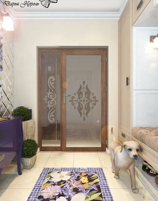 hall, Your royal design Your royal design Eclectic style corridor, hallway & stairs