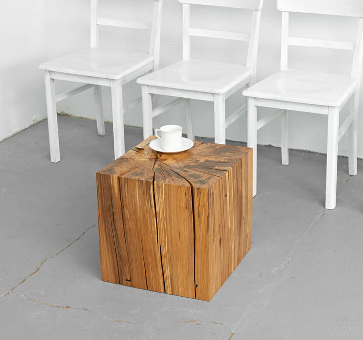 Lawinenholzwürfel, Holzgeschichten Holzgeschichten Minimalist living room Side tables & trays