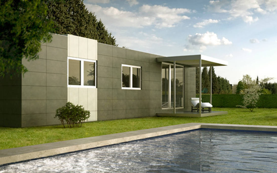 Cube Basic de 75 m2 homify Casas prefabricadas