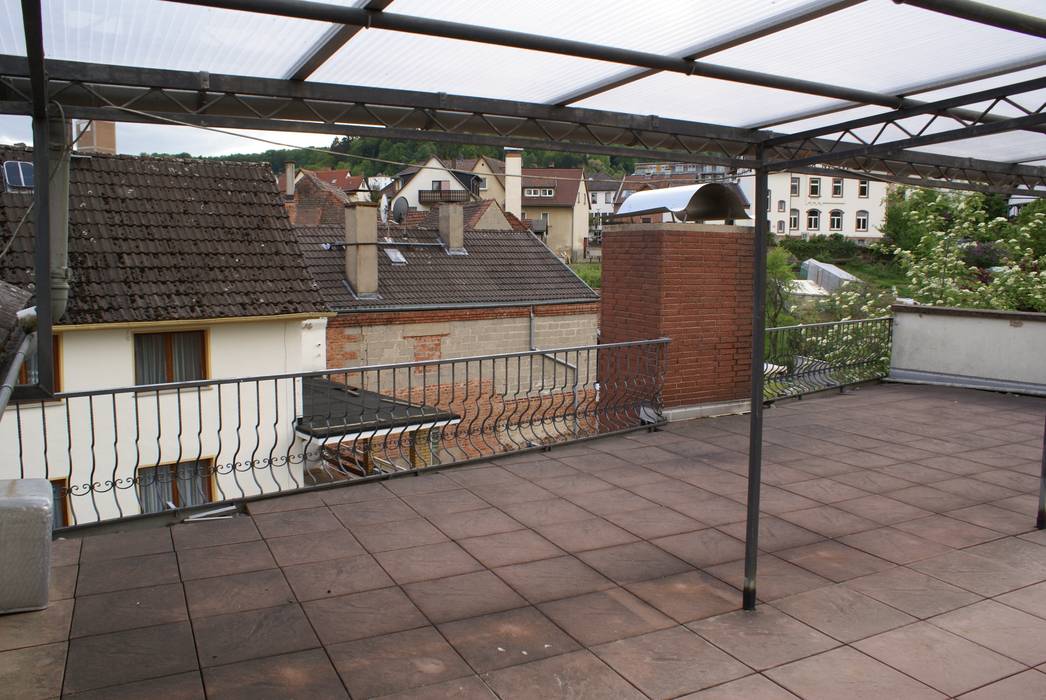 Dachterrasse - Vorher Karl Kaffenberger Architektur | Einrichtung Ausgefallener Balkon, Veranda & Terrasse