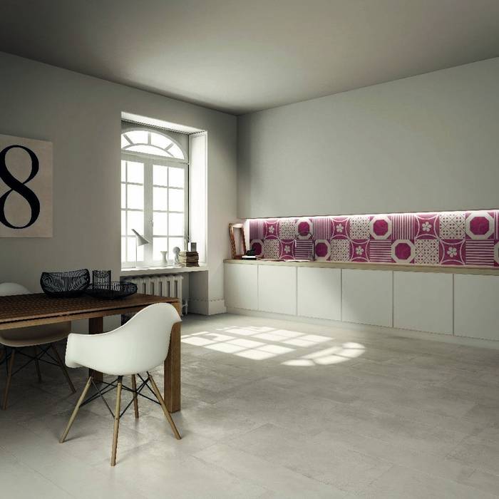 Le piastrelle sono multicolor e... patchwork!, ADDEØ DESIGN ADDEØ DESIGN Modern kitchen